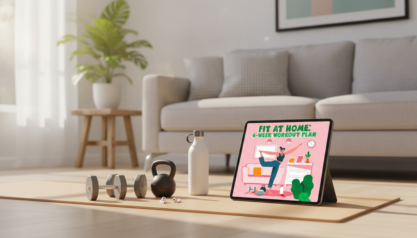 4-Week Fit-at-Home Plan: Daily Workouts + Stretches